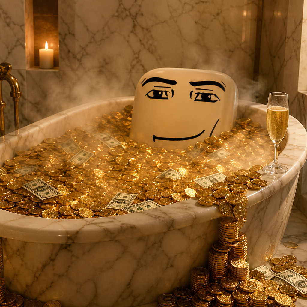 Gold bathtub MANFACE