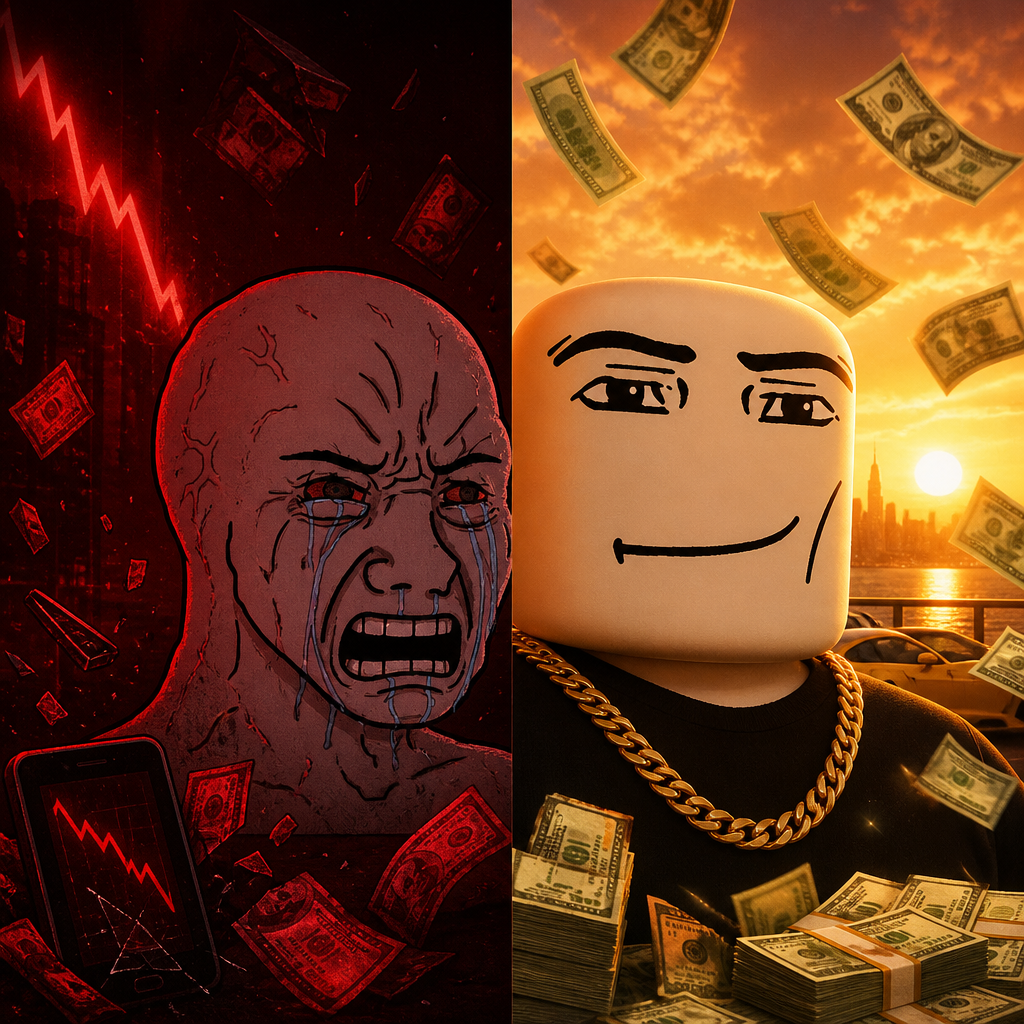 Wojak vs chad MANFACE