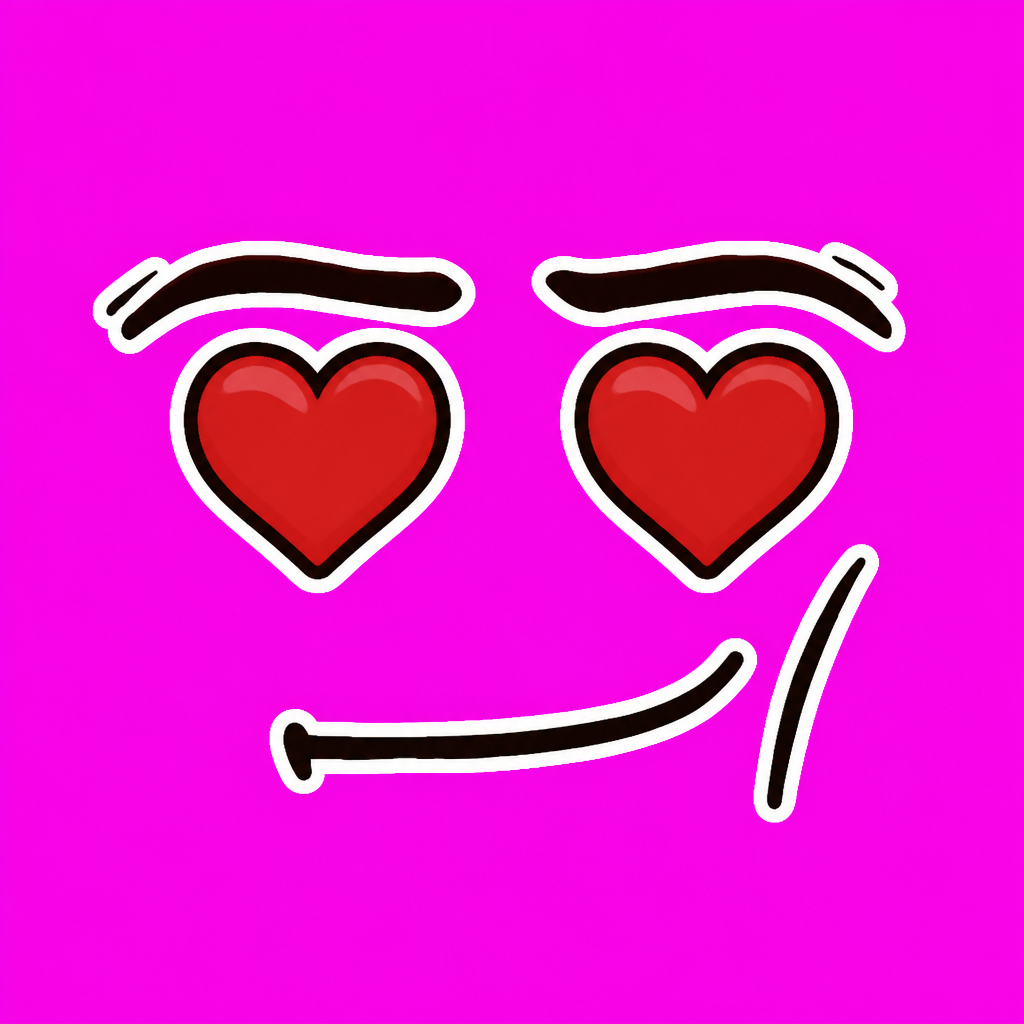 Hearts sticker MANFACE
