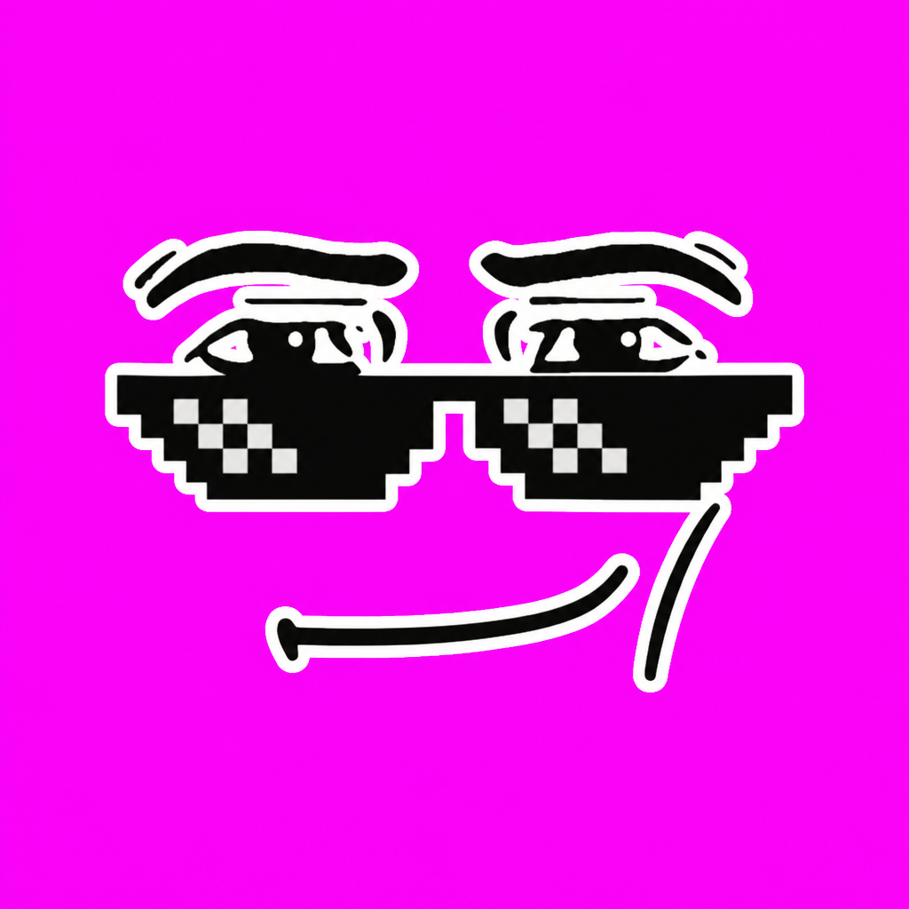 Sunglasses sticker MANFACE