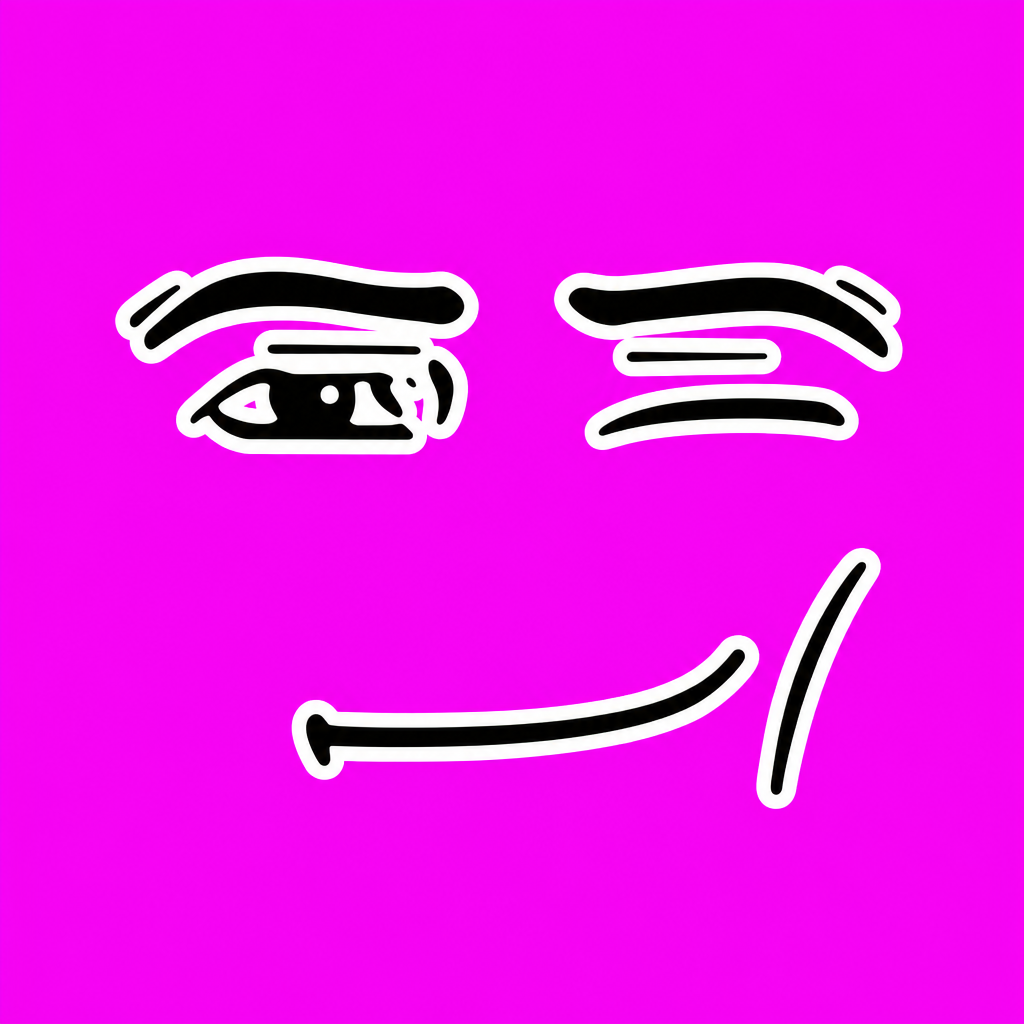 Wink sticker MANFACE